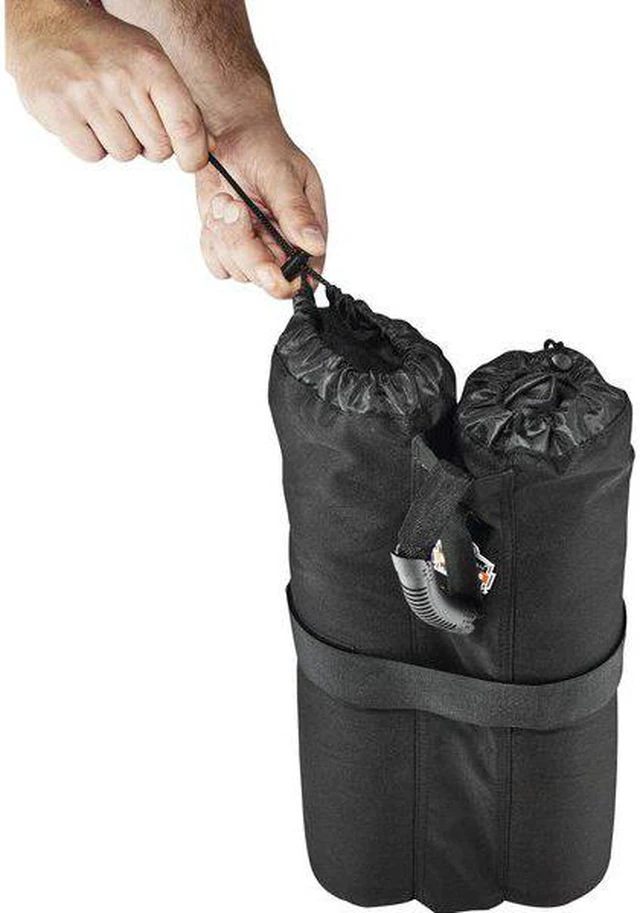 Alt view image 3 of 9 - Ergodyne One Size Black Tent Weight Bags - Set of 2