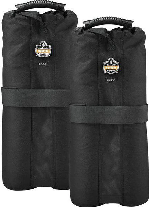 Alt view image 6 of 9 - Ergodyne One Size Black Tent Weight Bags - Set of 2