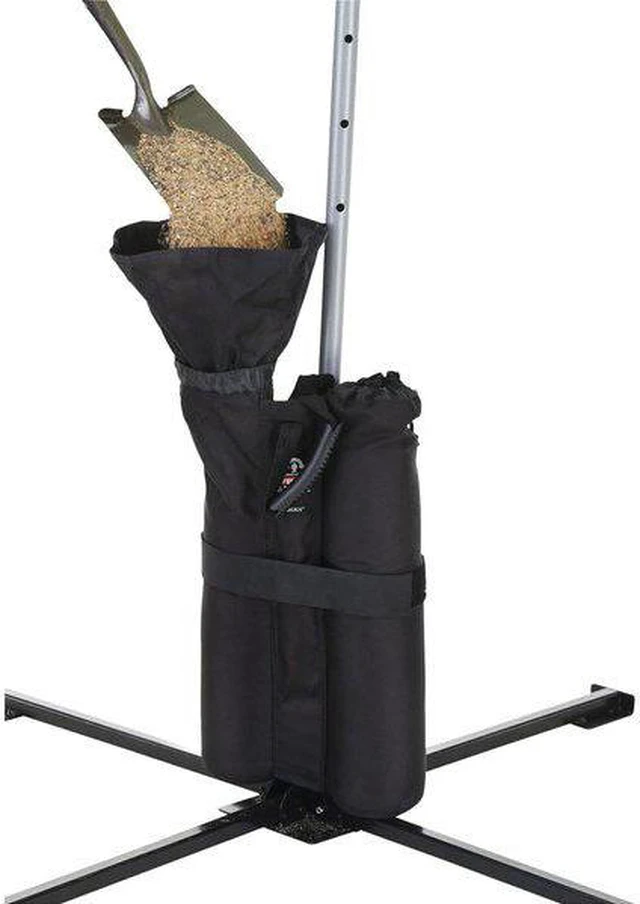 Alt view image 7 of 9 - Ergodyne One Size Black Tent Weight Bags - Set of 2