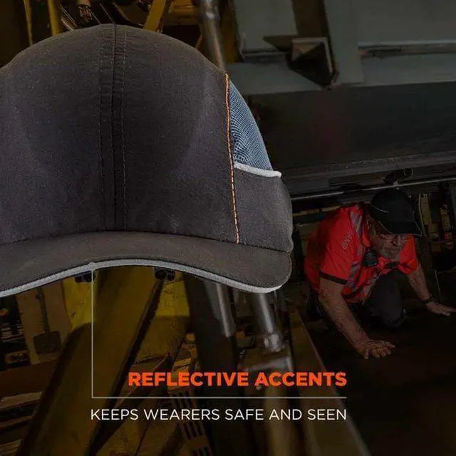 Alt view image 12 of 12 - 8960  Blk-Long Brim LED Bump Cap