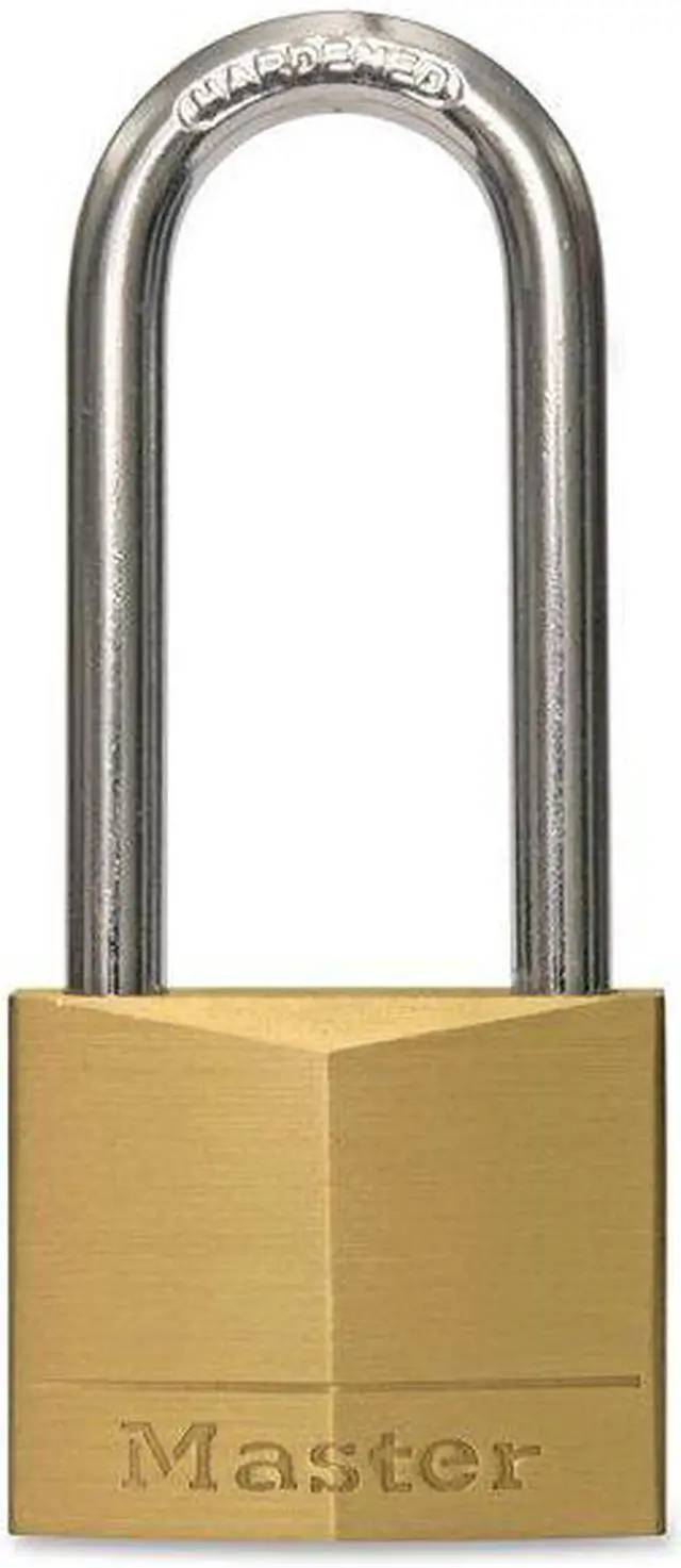 Alt view image 10 of 10 - Master Lock 1-9/16 In. W. Solid Brass Keyed Different Padlock 140DLH