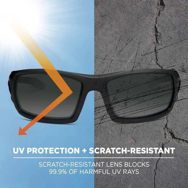 Alt view image 7 of 7 - Ergodyne 50430 Skullerz Odin Safety Glasses, Matte Black Frame/Smoke Lens, Nylon/Polycarb