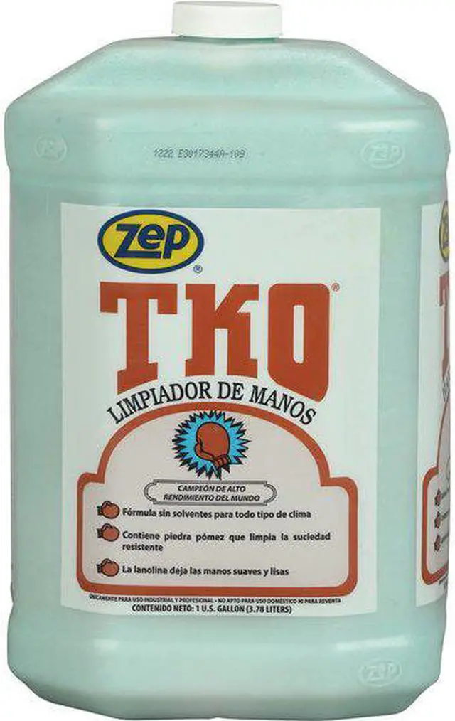 Alt view image 5 of 8 - ZEP R54824 TKO Heavy Duty Hand Cleaner, Lemon-Lime, Blue/Green, 1 Gal. Bottle