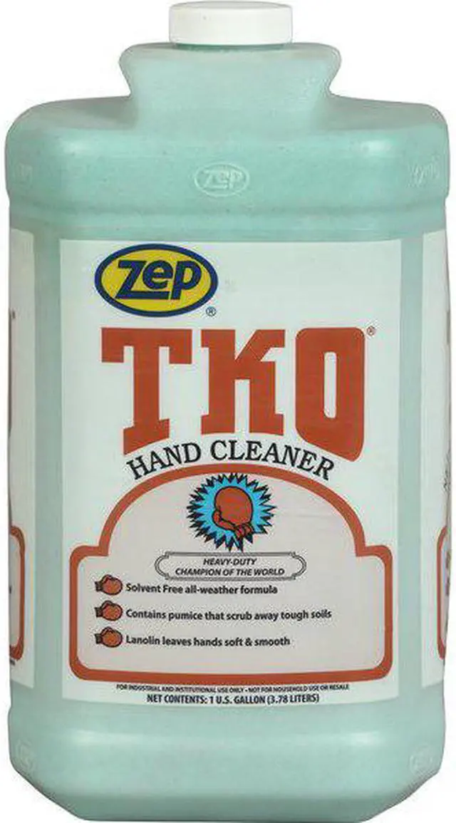 Alt view image 7 of 8 - ZEP R54824 TKO Heavy Duty Hand Cleaner, Lemon-Lime, Blue/Green, 1 Gal. Bottle
