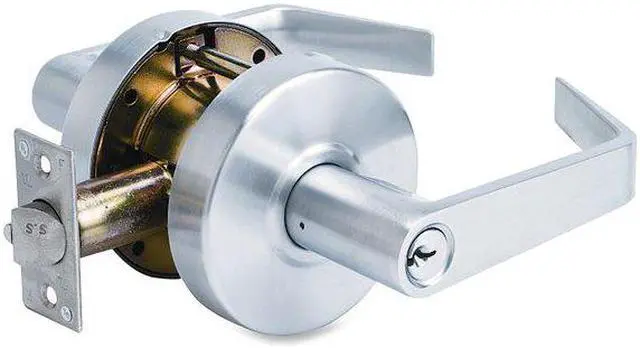 Alt view image 4 of 4 - Master Lock Company SLCHKE26D Entry Lever Heavy Duty Keyed Entry w/Bump Stop Chr