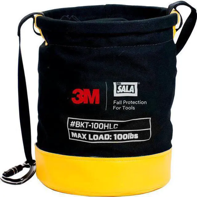 Alt view image 3 of 3 - 3M DBI-SALA 1500134 Bucket, Black, Yellow, Canvas