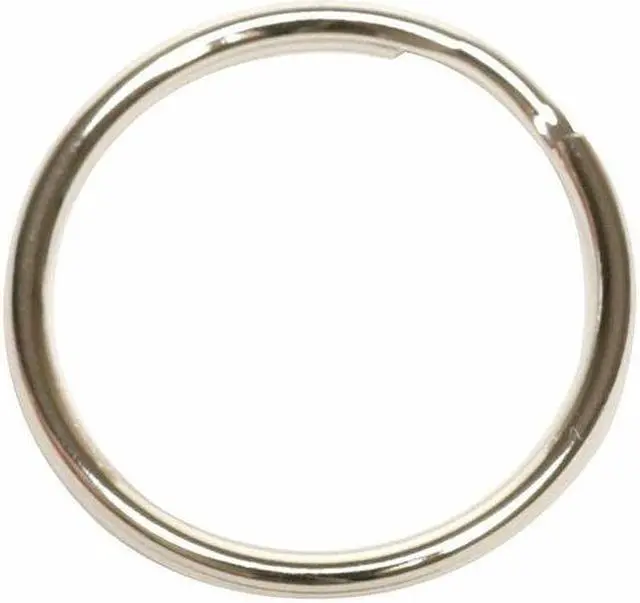 Alt view image 2 of 4 - ZORO SELECT 1F098 Key Ring, Split, 1 in, Nickel Plated, PK25