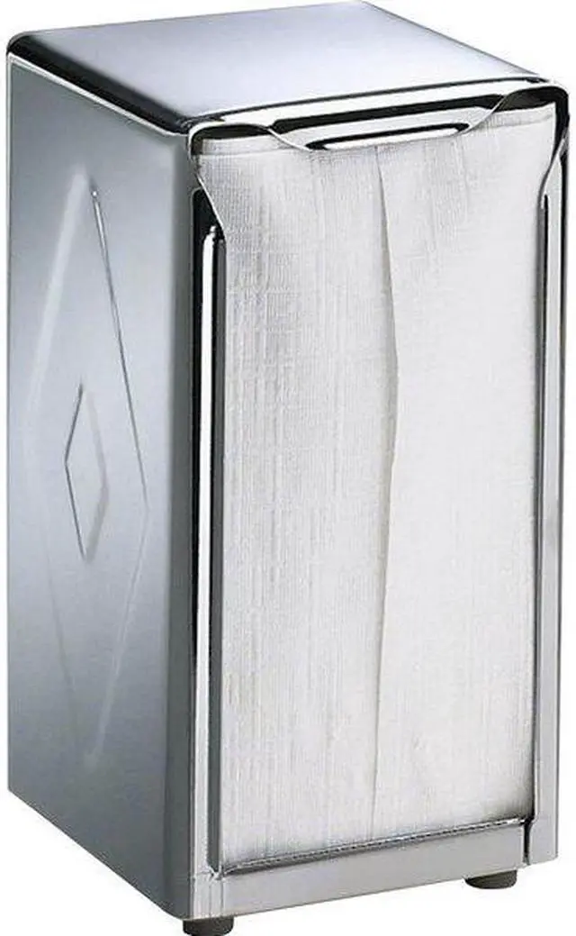 Alt view image 4 of 12 - San Jamar H900X Tabletop Napkin Dispenser, Tall Fold - Chrome