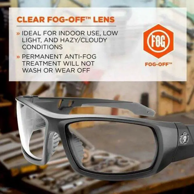 Alt view image 9 of 10 - SKULLERZ by Ergodyne ODIN Odin Safety Glasses With Black Frame And