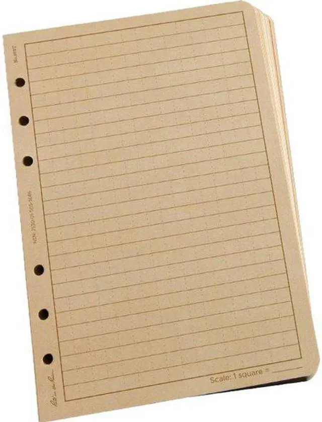 Alt view image 3 of 3 - Loose Leaf Paper,4-5/8 x 7,Tan,PK100 RITE IN THE RAIN 982T