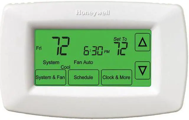 Alt view image 9 of 10 - Honeywell Home RTH7600D 7-Day Programmable Touchscreen LCD Screen Thermostat Small - White
