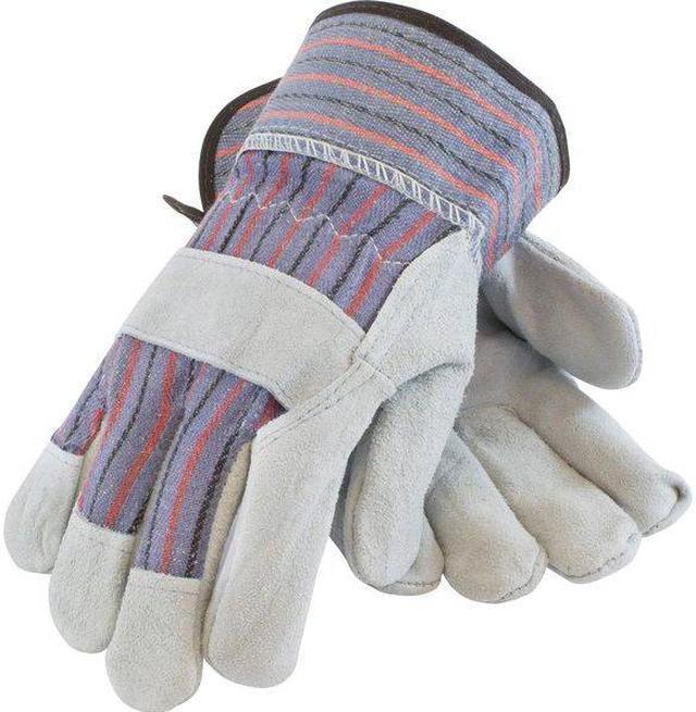 Alt view image 3 of 4 - PIP 84-7532/L Gloves,Leather Palm,B/C Grade,Blue,L,PR