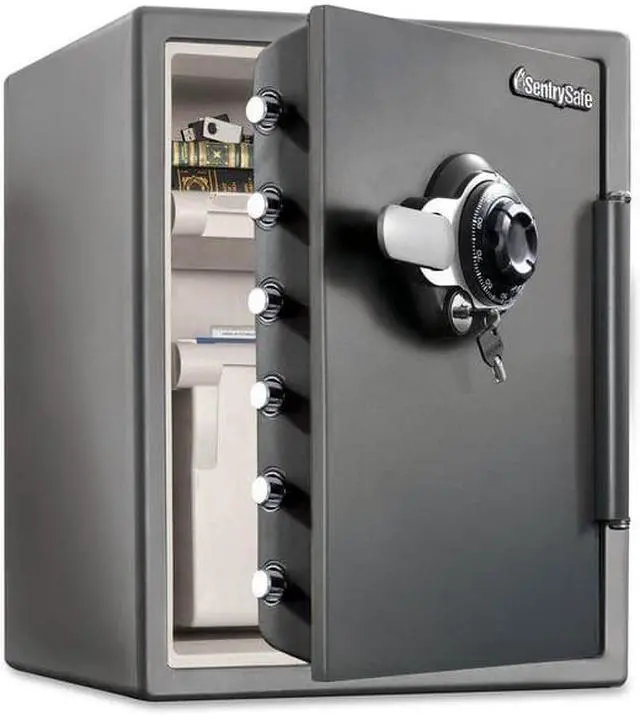 Alt view image 6 of 6 - SENTRY SAFE SFW205DPB Fire Safe,2.05 cu ft,Gray
