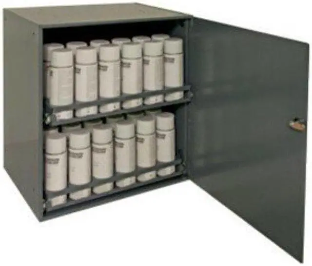 Alt view image 4 of 4 - DURHAM MFG 300-95 20/22 ga. Steel Aerosol Storage Cabinet, 20-1/4" W, 21-3/4"