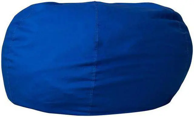 Alt view image 9 of 20 - Oversized Solid Royal Blue Bean Bag Chair