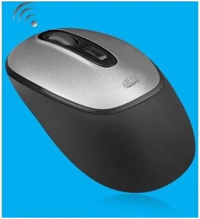 Alt view image 16 of 20 - Adesso iMouse A10 Antimicrobial 1600dpi 2.4GHz Wireless Mouse - Black/Silver