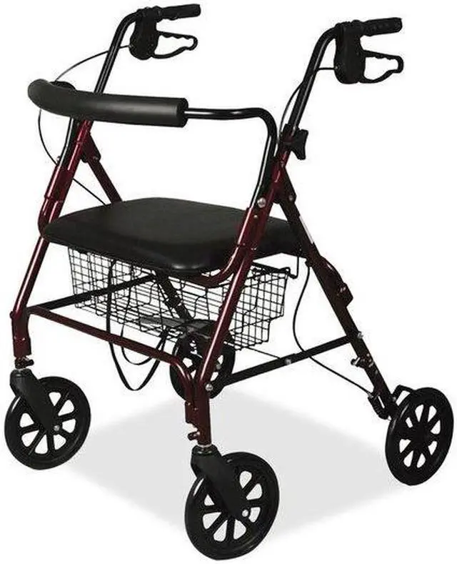 Alt view image 2 of 2 - FIRST VOICE MDS86800XW Heavy Duty, 400 Lb Bariatric Rollator