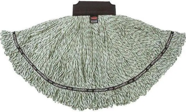 Alt view image 6 of 10 - Maximizer Microfiber Mop Heads Medium Green 6/Carton