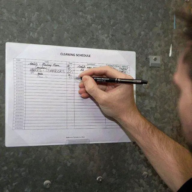 Alt view image 6 of 7 - ZORO SELECT P15430 Sign Holder,Easy Write,Adhesive,PK5