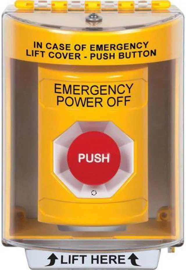 Alt view image 2 of 2 - SAFETY TECHNOLOGY INTERNATIONAL SS2271PO-EN Emergency Power Off Push