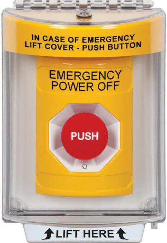 Alt view image 3 of 3 - SAFETY TECHNOLOGY INTERNATIONAL SS2231PO-EN Emergency Power Off Push
