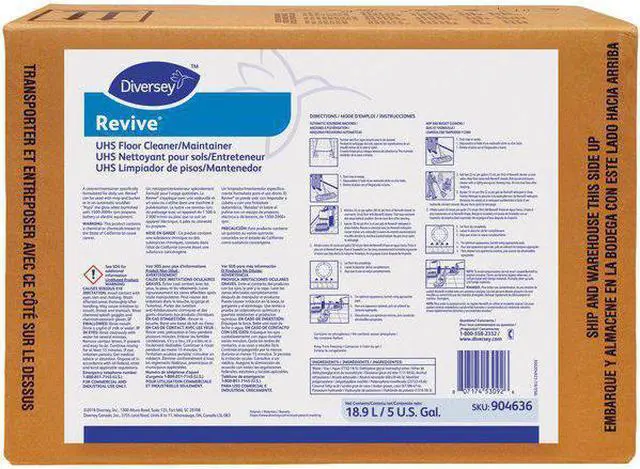 Alt view image 2 of 2 - DIVERSEY 904636 Floor Cleaner and Maintainer,5 gal,Sweet