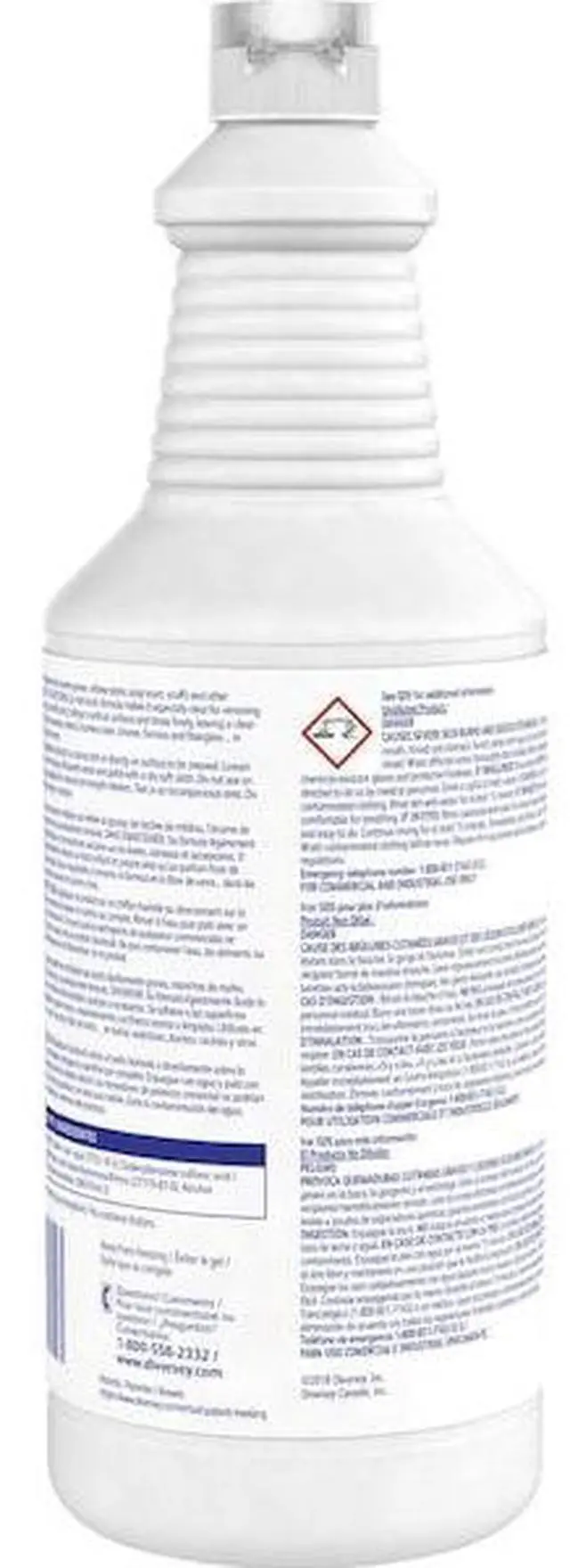 Alt view image 4 of 6 - Diversey Bathroom Cleaner, 32 oz. Bottle, Unscented Liquid, Ready To Use, 12 PK