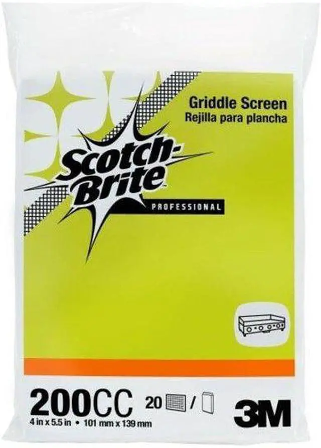 Alt view image 2 of 2 - SCOTCH-BRITE 200CC Screen Pad,4" L x 5-1/2" W,Brown,PK20