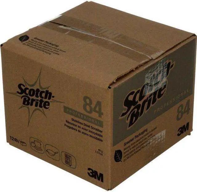 Alt view image 5 of 5 - SCOTCH-BRITE 84CC Scrubber,Silver,General Purpose,PK12