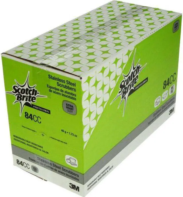 Alt view image 4 of 5 - SCOTCH-BRITE 84CC Scrubber,Silver,General Purpose,PK12