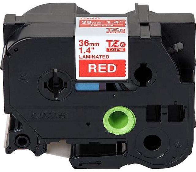 Alt view image 3 of 7 - Brother Label Tape Cartridge,  Label Type Printable White/Red   TZe465