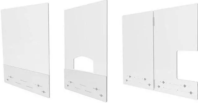 Alt view image 6 of 6 - DEFLECTO PBCMPC2331S Sneeze Guard,Polycarbonate,Clear