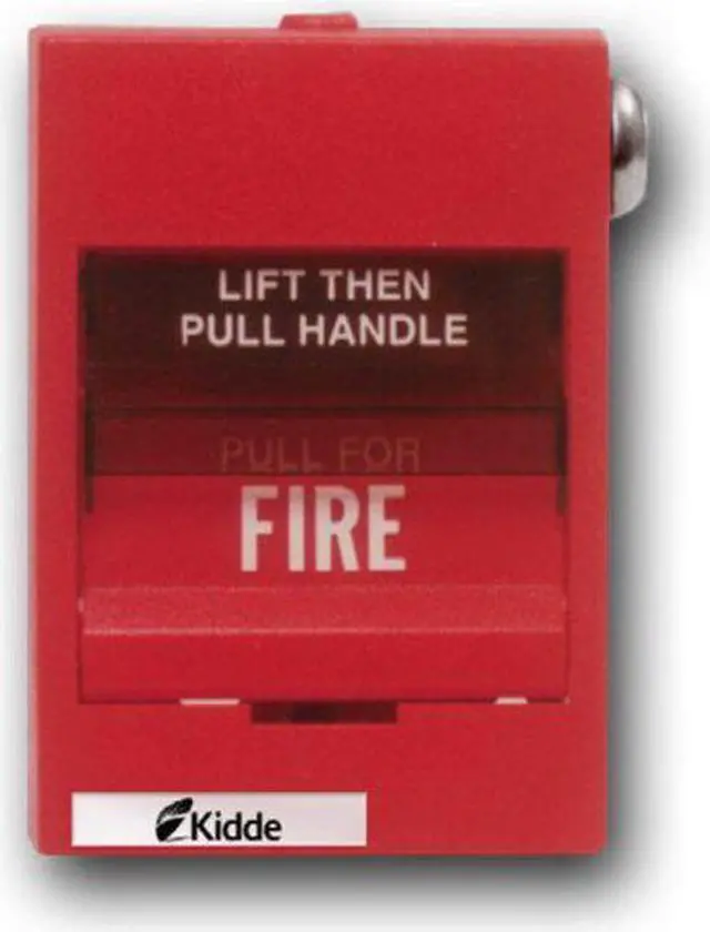 Alt view image 3 of 3 - KIDDE K-278B-1110 Fire Alarm Pull Station,Red,3-5/8" D