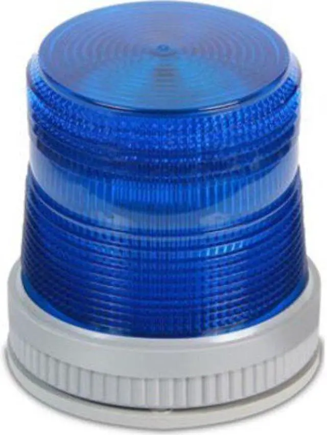 Alt view image 4 of 4 - EDWARDS SIGNALING 105XBRMB120A Warning Light, Blue, LED, 120V AC, 65 FPM, 3 3/4