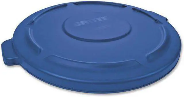 Alt view image 5 of 5 - RUBBERMAID 1779731 Brute Trash Can Top,Flat,Snap-On Closure,Blue