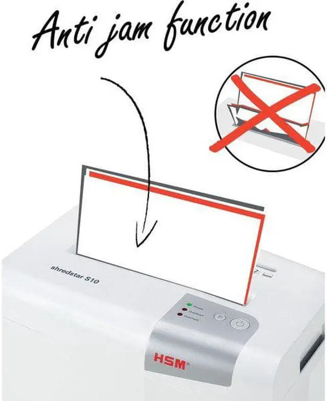 Alt view image 5 of 7 - HSM shredstar S10 Paper Shredder, Strip-Cut Style