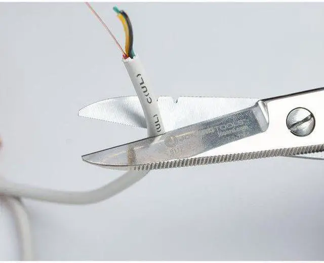Alt view image 7 of 10 - JONARD TOOLS ES-1964 Electricians Scissors,Right or Left Hand