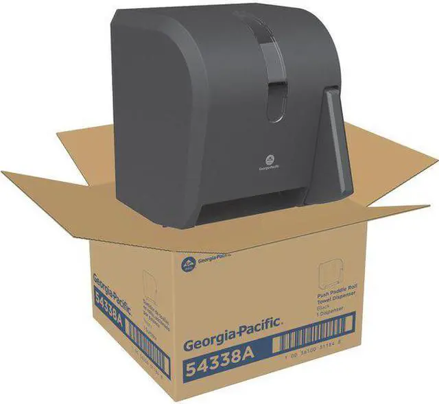 Alt view image 6 of 11 - GEORGIA-PACIFIC 54338A Vista® 14-1/4"H x 12-3/4"W, Push Lever Dispenser, Smoke