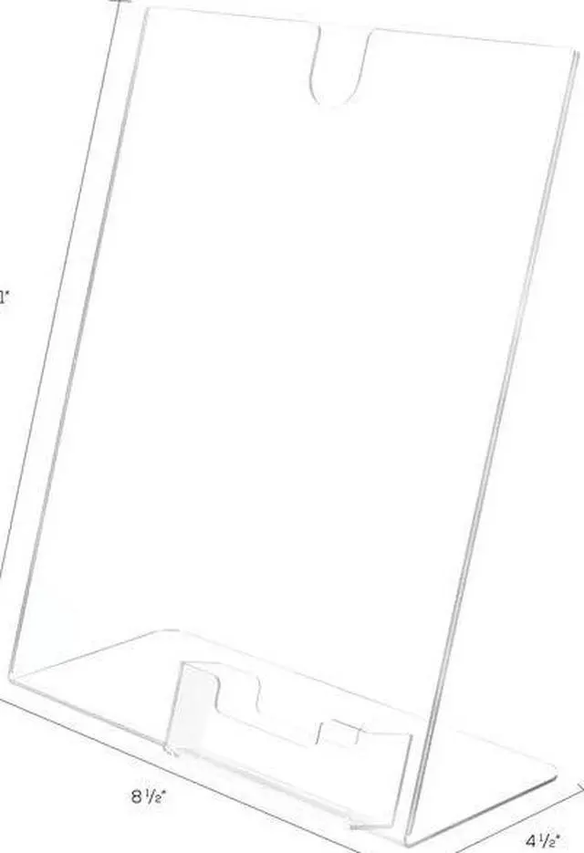 Alt view image 3 of 8 - DEFLECTO 590601GR Sign and Business Card Holder,8-1/2x11