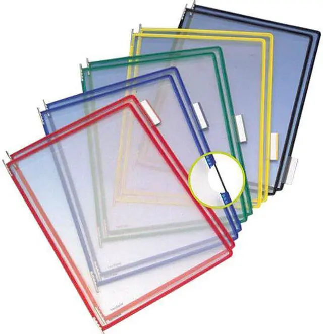 Alt view image 5 of 7 - Tarifold- Inc. P090 Replacement Pivoting Pockets for Wall Unit & Desktop Starter Set- 10/Pack