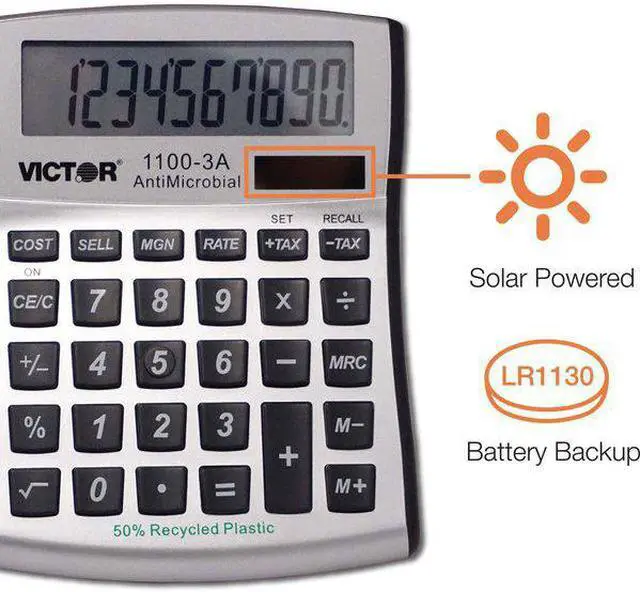 Alt view image 10 of 14 - VICTOR VCT1100-3A Victor 1100-3A 8 Digit - Mini Desktop-Anti-Micro