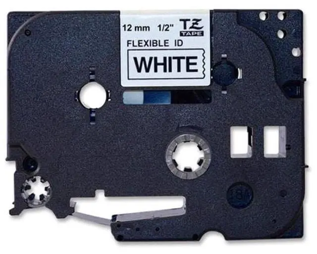 Alt view image 15 of 20 - Brother TZE-FX231 Black on White Flexible ID Tape for P-touch Label Printer, 12 mm (0.47")  x 8 m (26.20 ft.) - 1 Each