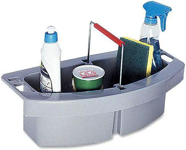 Alt view image 3 of 7 - RUBBERMAID COMMERCIAL FG264900GRAY Caddy,Gray,Polyethylene