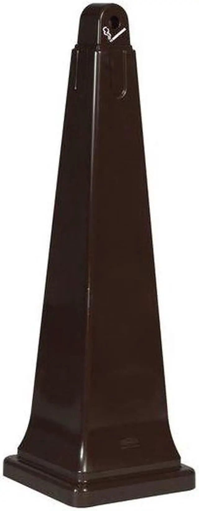 Alt view image 3 of 8 - Cigarette Receptacle,1 gal.,Black RUBBERMAID FG257088BLA