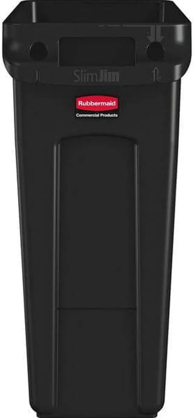 Alt view image 8 of 8 - RUBBERMAID COMMERCIAL 1955959 Slim Jim 16 gal Rectangular Slim-Profile Plastic