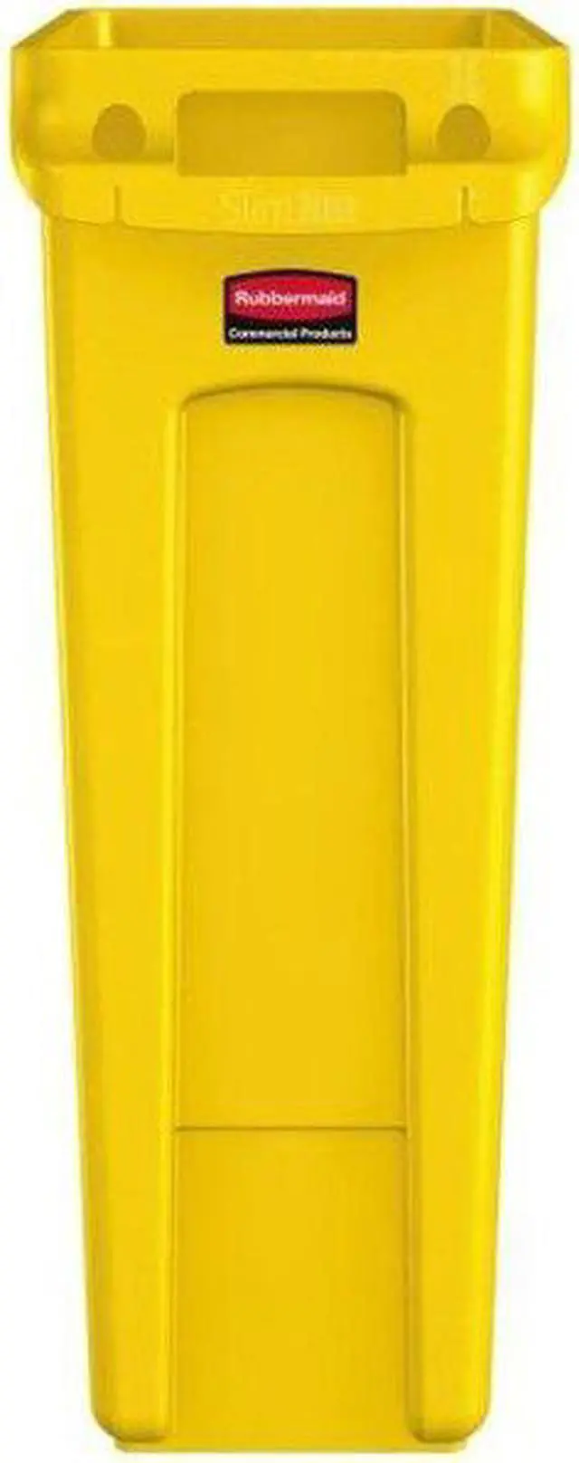 Alt view image 4 of 4 - RUBBERMAID COMMERCIAL 1956188 23 gal Rectangular Trash Can, Yellow, 11 in Dia,