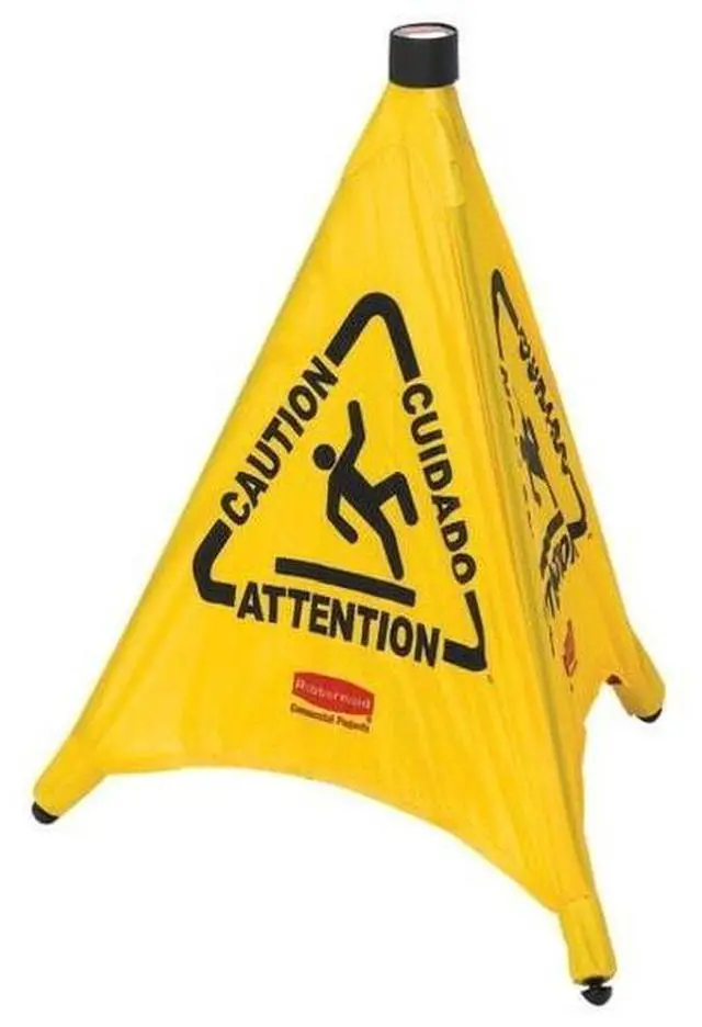 Alt view image 10 of 12 - Rubbermaid Commercial Cones,Safety,20",Caution 9S00 YEL
