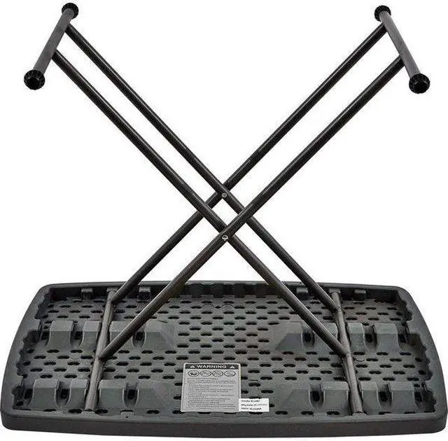 Alt view image 10 of 10 - Iceberg - 65491 - Iceberg IndestrucTable TOO Personal Folding Table - Rectangle Top - X-shaped Base - 30 Table Top