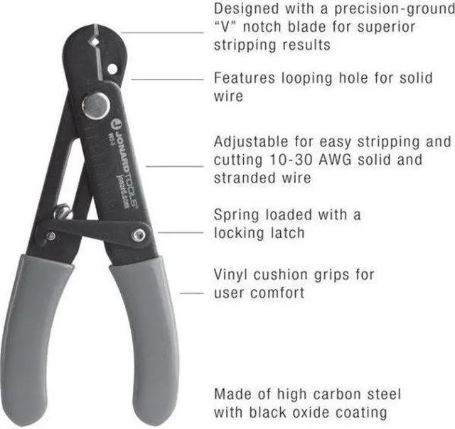Alt view image 7 of 8 - JONARD TOOLS WS-5 5 in Wire Stripper 10 to 30 AWG