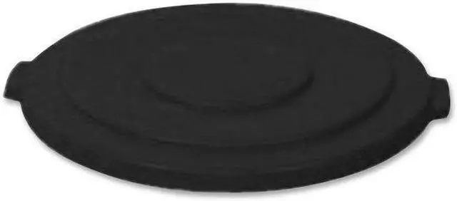 Alt view image 4 of 4 - RUBBERMAID 1779738 Brute Trash Can Top,Flat,Snap-On Closure,Black